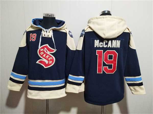 Men's Seattle Kraken #19 Jaden Schwartz Deep Sea Blue Lace-Up Pullover Hoodie,We sell and wholesale Men's Seattle Kraken #19 Jaden Schwartz Deep Sea Blue Lace-Up Pullover Hoodie on line form chian!